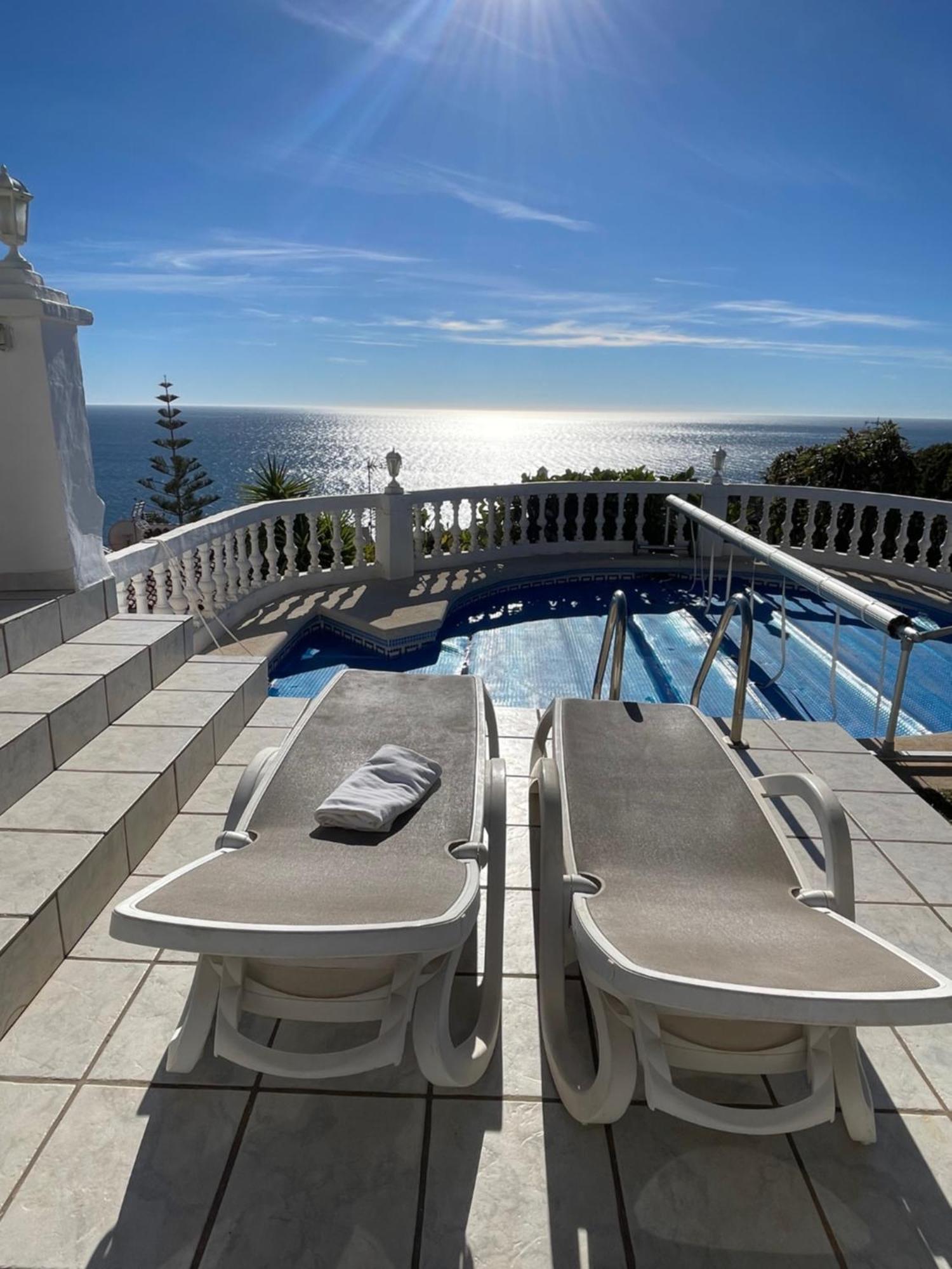 Villa Ladera Panorama - Private Heated Pool Nerja Exterior foto